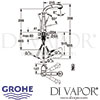 Grohe Zedra Single-Lever Sink Mixer Kitchen Tap Dimensions